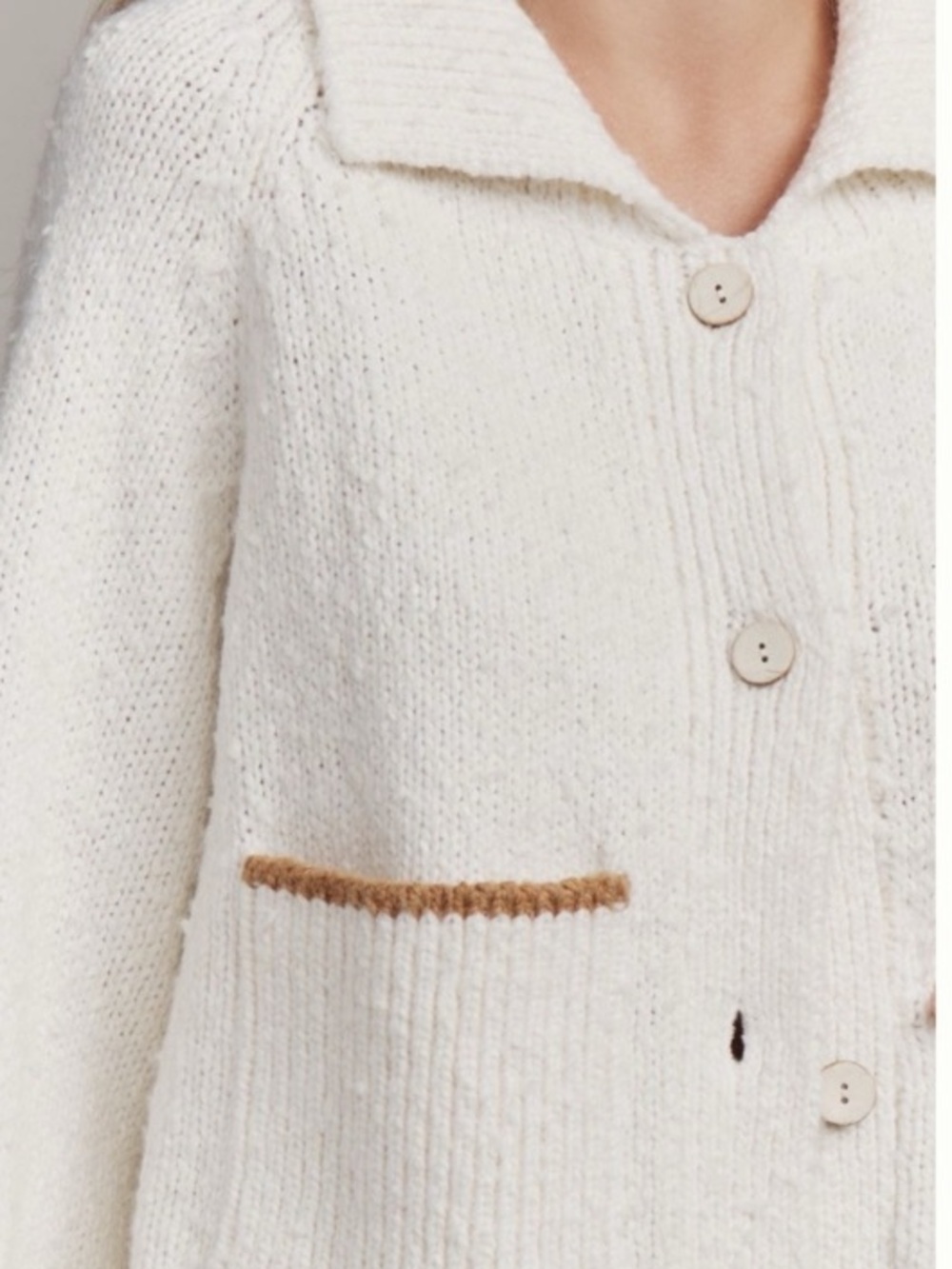 Anthropologie Pilcro The Jesse Dog Icon Intarsia Cardigan Sweater NWOT - Picture 10 of 11